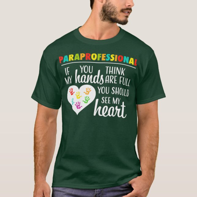 Camiseta Paraprofessional Teacher Assistant Cute School (Frente)