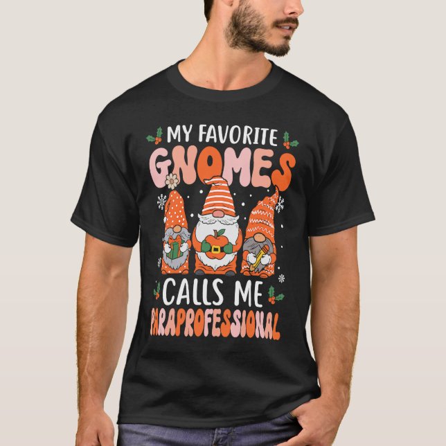 Camiseta Paraprofessionnelle dos Gnomos Paraeducadores (Frente)