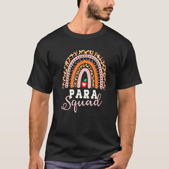 Camiseta Paraprofessionnelle Rainbow Para Squad Professora  (Frente)