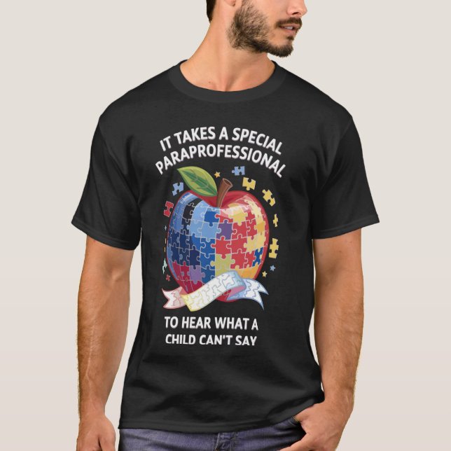 Camiseta Paraprofissional de Autismo (Frente)