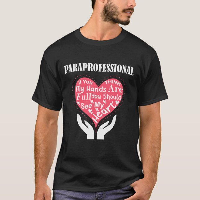 Camiseta Paraprofissional Se Acha Que Minhas Mãos São Cheio (Frente)