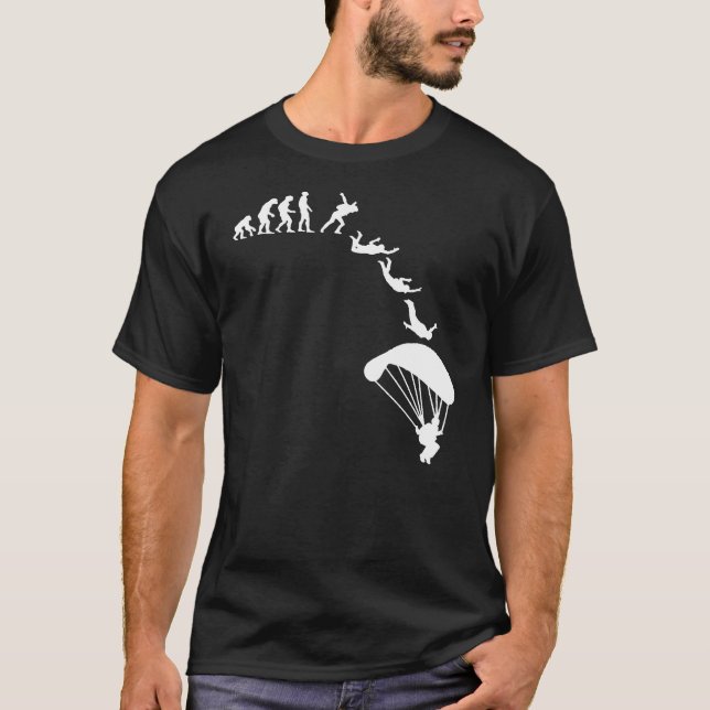 Camiseta Paraquedas de Evolução Skydiving (Frente)