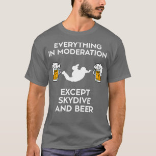 Camiseta Paraquedas E Cerveja Skydive Paraquedistas Para Pa