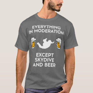 Camiseta Paraquedas E Cerveja Skydive Paraquedistas Para Pa