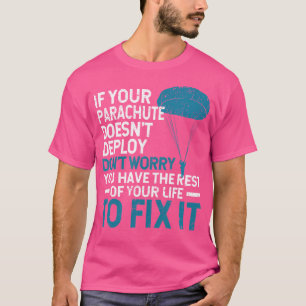 Camiseta Paraquedas Engraçado Skydiver Adventure Sky
