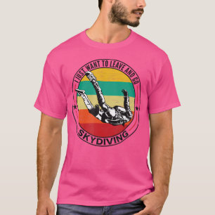 Camiseta Paraquedas Engraçados pelo Skydiving Engraçado Par