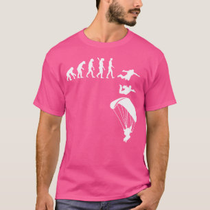 Camiseta Paraquedas Engraçados Skydiving Evolução Engraçada