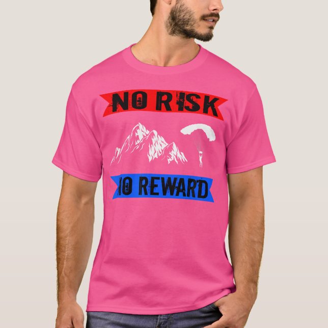 Camiseta Paraquedas Parapente Sem Risco Sem Recompensar Par (Frente)