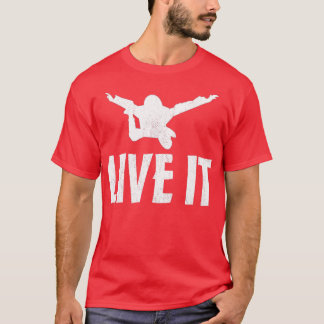 Camiseta Paraquedas Skydiving ao Vivo em Skydive, Presente