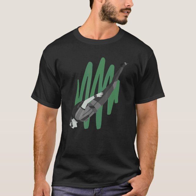 Camiseta Paraquedismo de Voo de Cabeça Para Baixo (Frente)