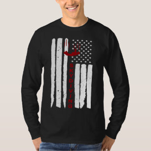 Camiseta Paraquedismo Paraquedista Bandeira EUA Presente Re