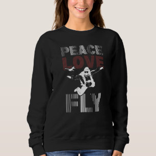 Camiseta Paraquedismo popular Design da paz Fl
