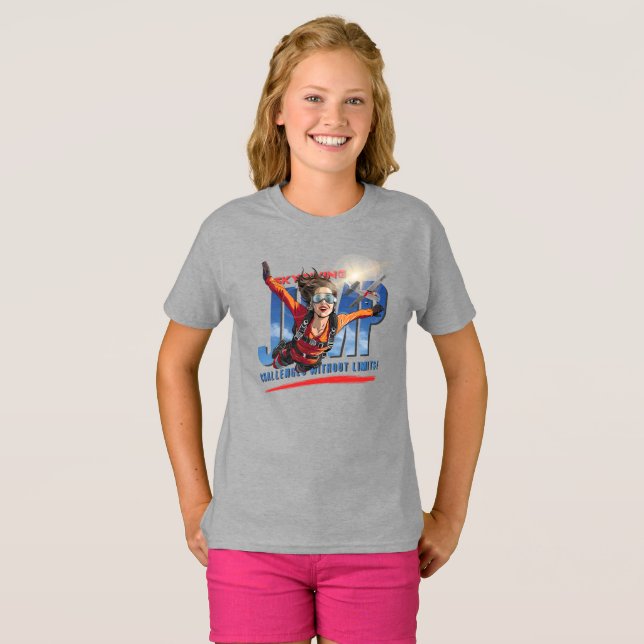 Camiseta Paraquedismo-Sinta a Liberdade Acima das Nuvens |  (Frente Completa)