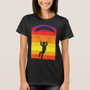 Camiseta Paraquedista Retro Sol Paracaidista Paraquedismo