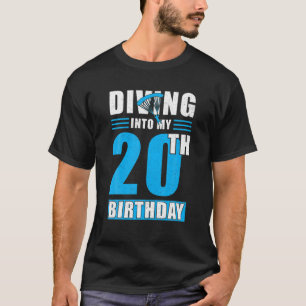 Camiseta Paraquedista Skydiver Aniversário - Mergulhando n