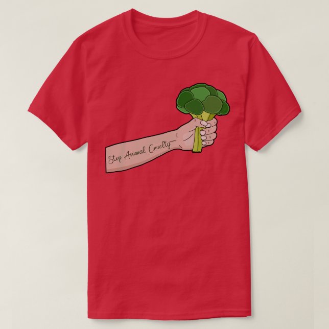 Camiseta Parar a crueldade dos animais (Frente do Design)