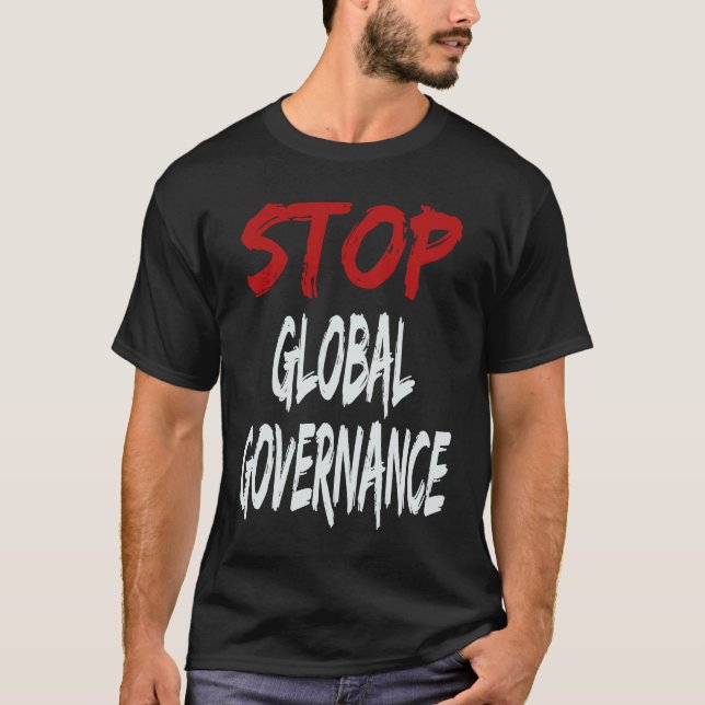 Camiseta Parar a governança global (Frente)