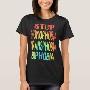 Camiseta Parar a homofobia na bipfobia
