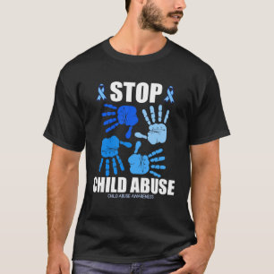 Camiseta Parar a sensibilização para a prevenção do abuso d