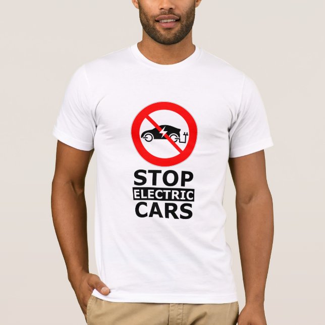 Camiseta Parar Carros Elétricos (Frente)