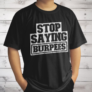 Camiseta Parar de Dizer que a engrenagem de exercícios de b