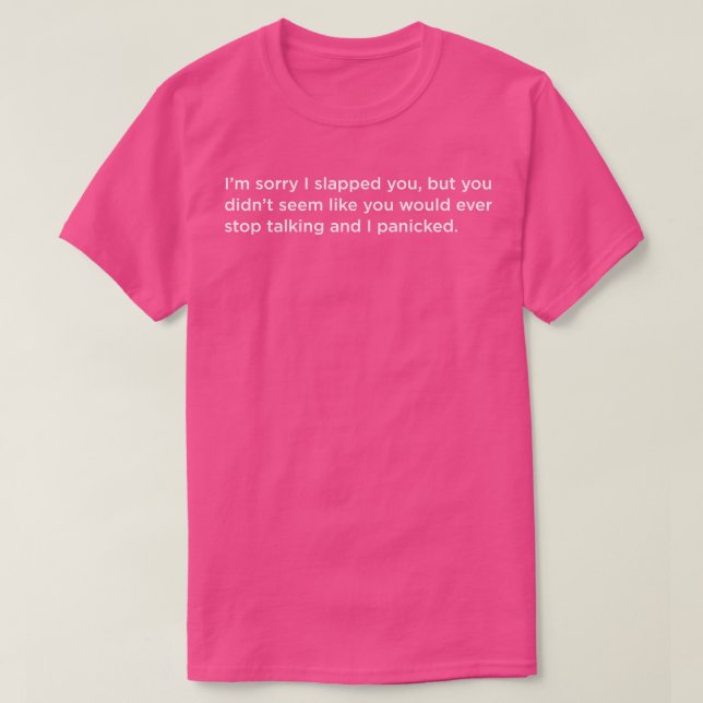 Camiseta Parar de falar (Frente do Design)