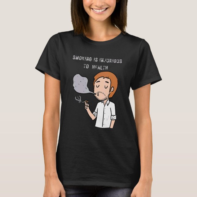 Camiseta Parar De Fumar Fumar É Prejudicial T (Frente)