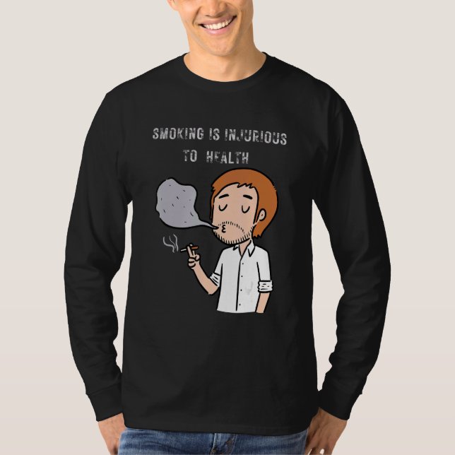 Camiseta Parar De Fumar Fumar É Prejudicial T (Frente)