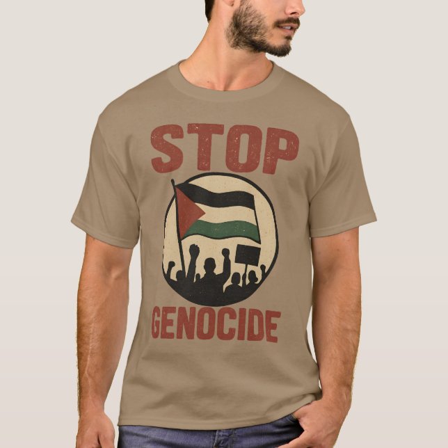 CAMISETA PARAR GENOCÍDIO (Frente)