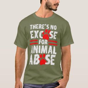 Camiseta Parar O Abuso De Animais Salvando O Cachorro Gato 