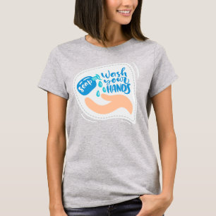 Camiseta Parar o Coronavírus, Tee das Mulheres