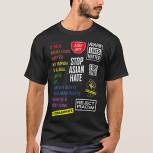 Camiseta Parar o ódio asiático