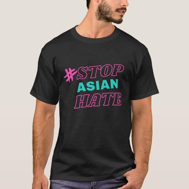Camiseta Parar o ódio asiático (Frente)