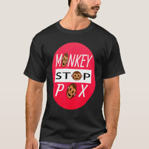 Camiseta Parar Pox Macaco Salvar Pessoas