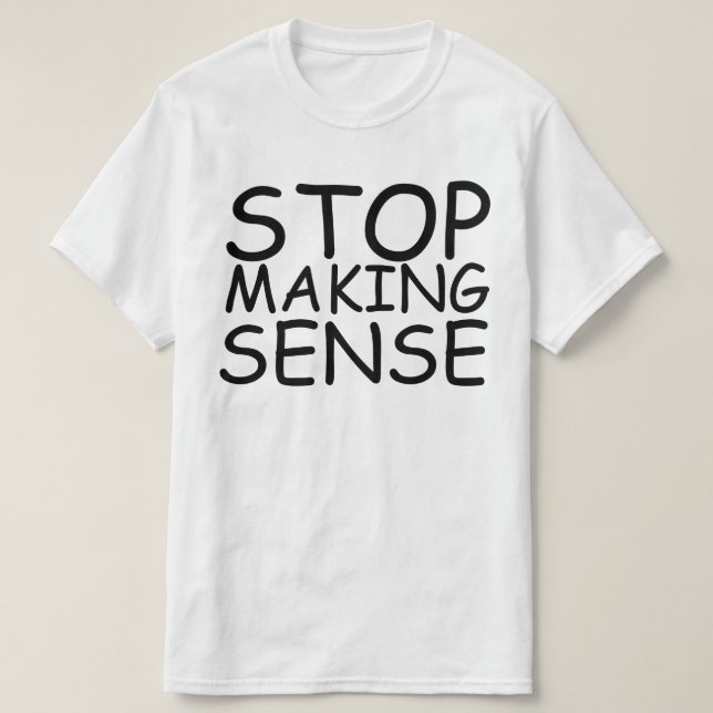 CAMISETA PARAR SENTIDO DO FAZER (Frente do Design)