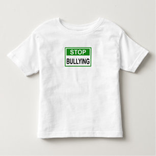 Camiseta Parar Sinal de Bullying Verde