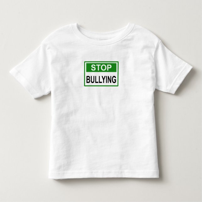Camiseta Parar Sinal de Bullying Verde (Frente)