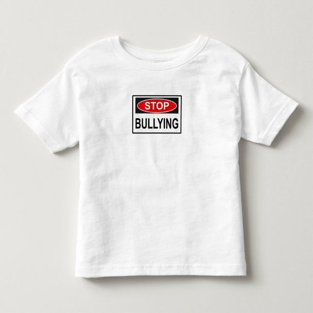 Camiseta Parar Sinal de Bullying Vermelho (Frente)