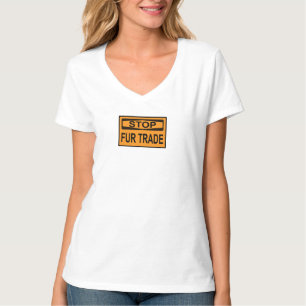 Camiseta Parar Sinal de Comércio de Peles - Laranja