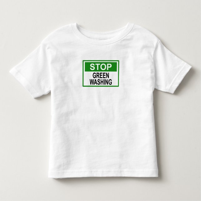 Camiseta Parar Sinal de Lavagem em Verde (Frente)