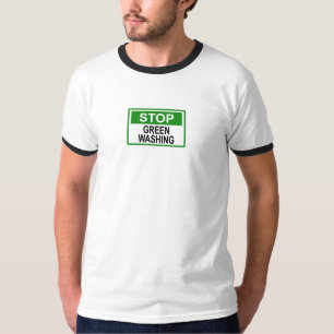 Camiseta Parar Sinal de Lavagem em Verde