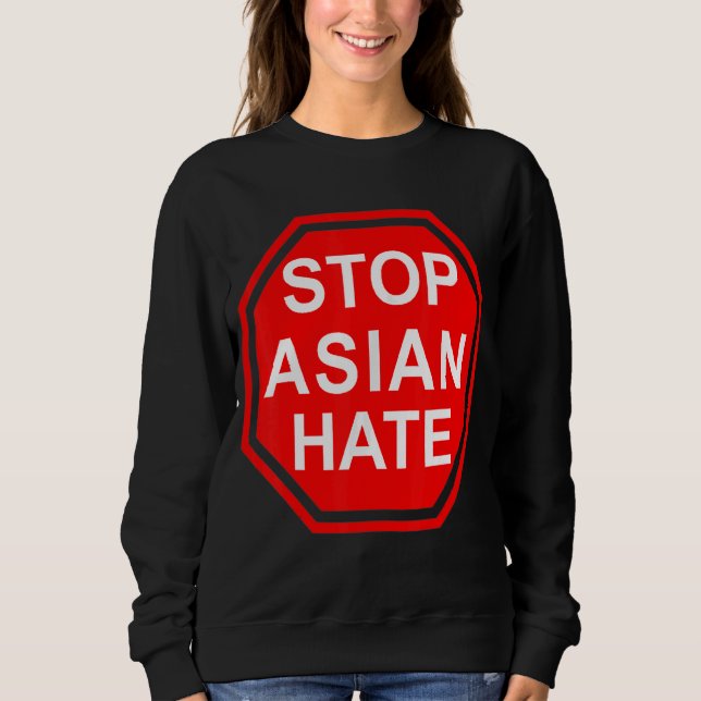 Camiseta Parar Sinal Interromper Ódio Asiático (Frente)