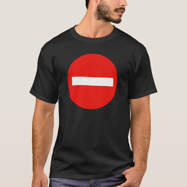 Camiseta PARAR sinal NÃO ENTRAR (Frente)