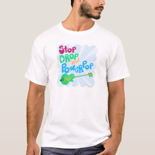 Camiseta Parar Soltar Música Divertida Slogan Power Pop