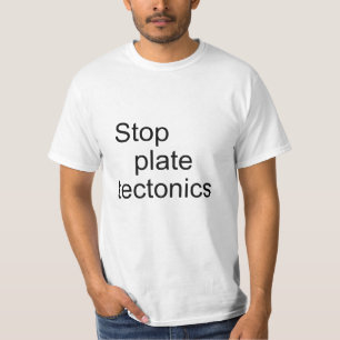 Camiseta Parar tectônica de placas