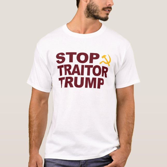 Camiseta "Parar Traidor Trump" (Frente)