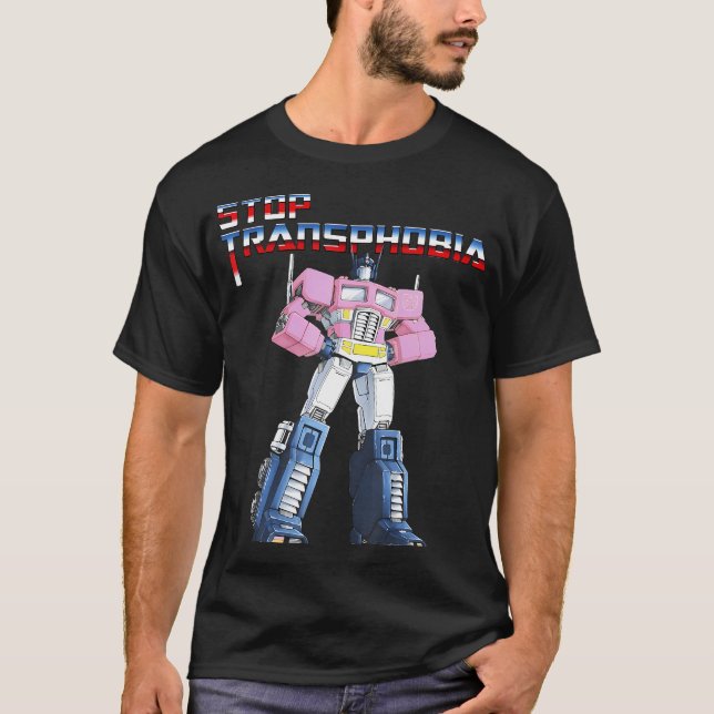 Camiseta Parar Transfobia Proteger Crianças Trans Igualdade (Frente)
