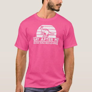 Camiseta Parasaurolophus Diga Depois De Mim Dinossauro Para