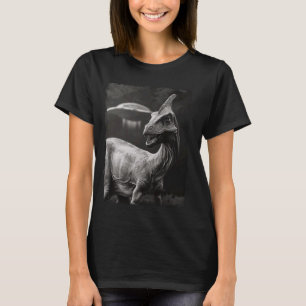 Camiseta Parasaurolophus Dinosaur UFO Alienígena Extraterre