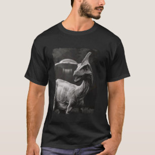 Camiseta Parasaurolophus Dinosaur UFO Alienígena Extraterre
